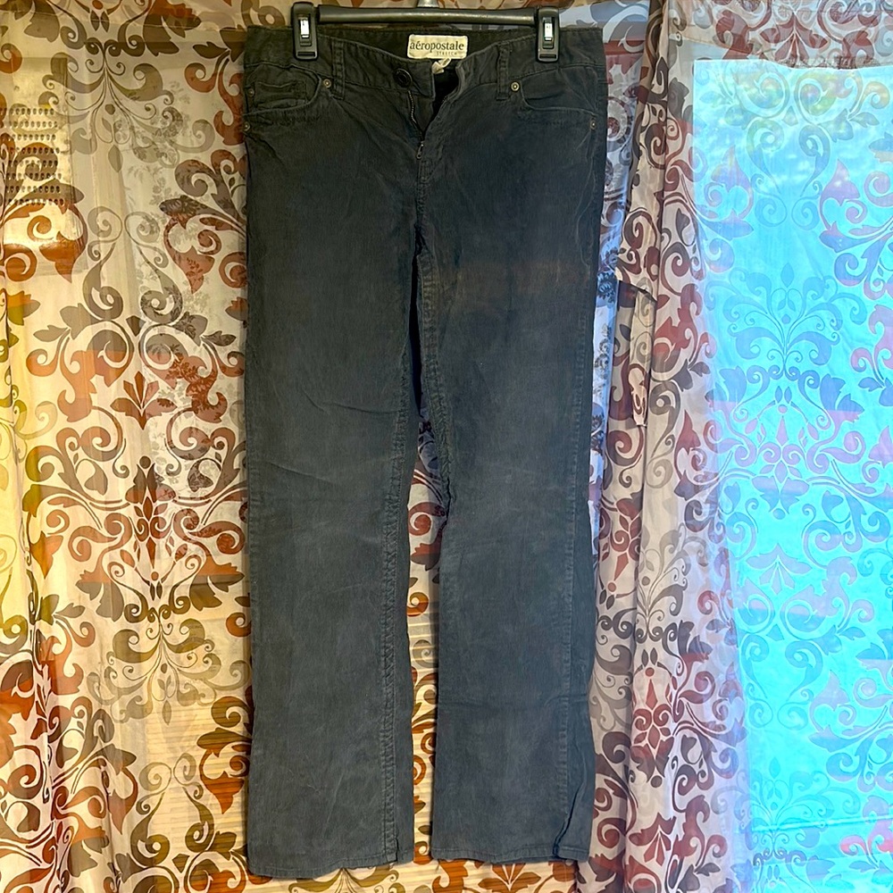 Aeropostale women's corduroy stretch jeans gray size 9/10
